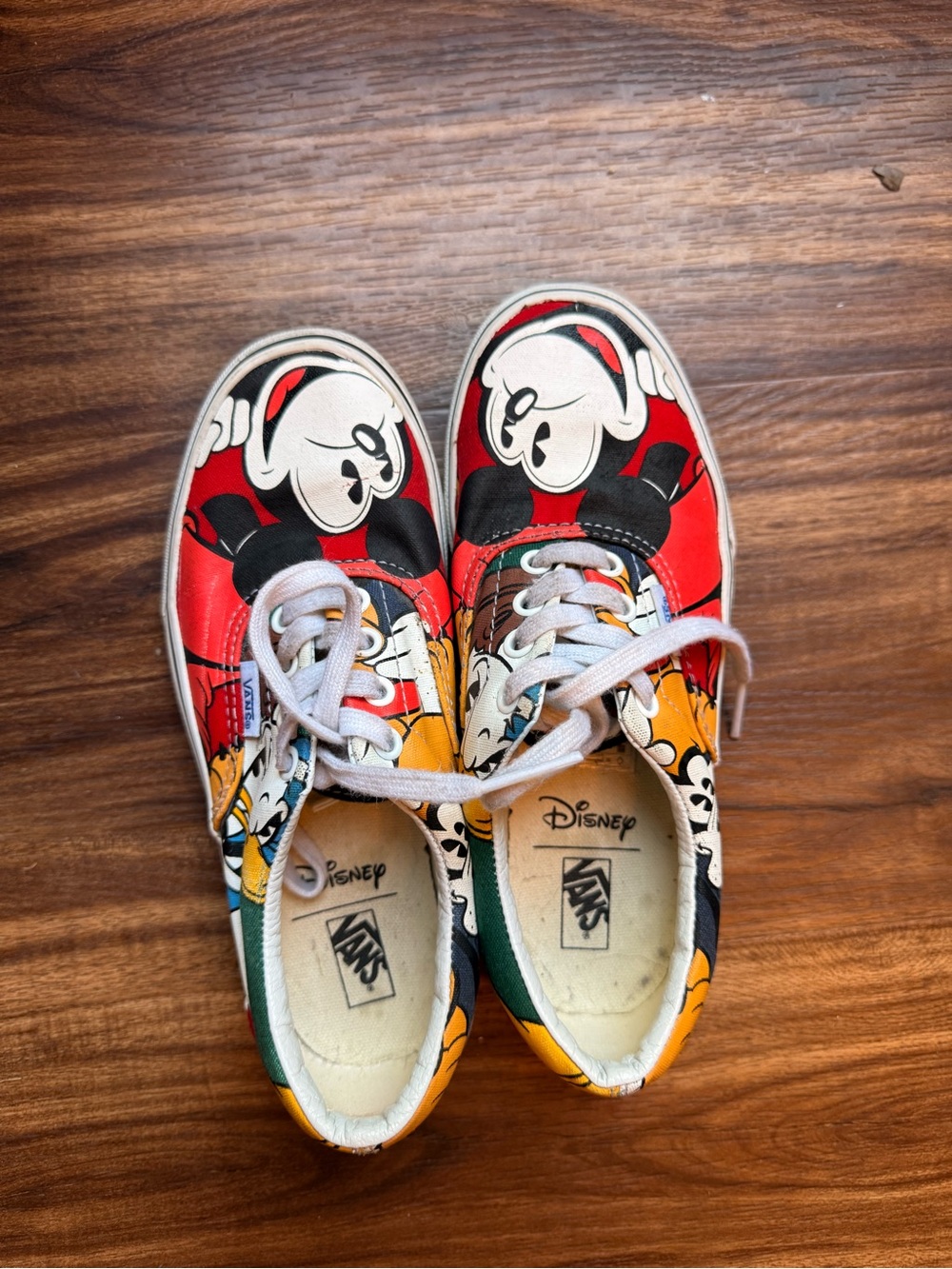 Vans Kids Mickey Mouse Multi-Color Canvas Sneakers